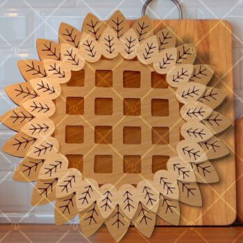 Intra απο ξύλο plywood 3mm-4mm πάχος – Pie Crust Wood Set 6 - Wood Δίασταση  20x20 cm INTRAFABR-120342578 - Image 7