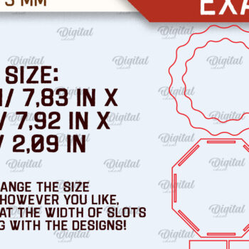 Intra απο ξύλο plywood 3mm-4mm πάχος – Κουτί δώρου πίτας. Κουτί των Ευχαριστιών Δίασταση  20x20 cm INTRAFABR-103856793 - Image 2
