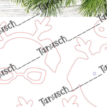 Intra απο ξύλο plywood 3mm-4mm πάχος – Pig Laser Single Line Δίασταση  20x20 cm INTRAFABR-54512230 - Image 4