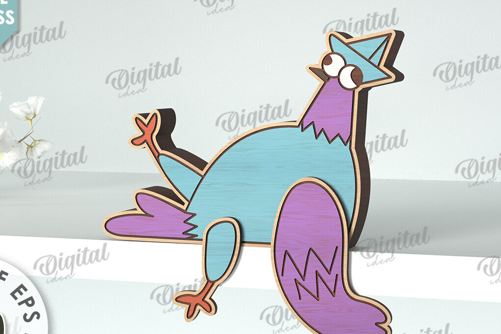 Intra απο ξύλο plywood 3mm-4mm πάχος – Περιστέρι Funny Decor Δίασταση  20x20 cm INTRAFABR-117112079