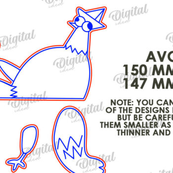 Intra απο ξύλο plywood 3mm-4mm πάχος – Περιστέρι Funny Decor Δίασταση  20x20 cm INTRAFABR-117112079 - Image 2