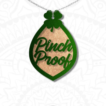 Intra απο ξύλο plywood 3mm-4mm πάχος – Pinch Proof, Σκουλαρίκι, Ημέρα του Αγίου Πατρικίου Δίασταση  5x5 cm INTRAFABR-6922668 - Image 2