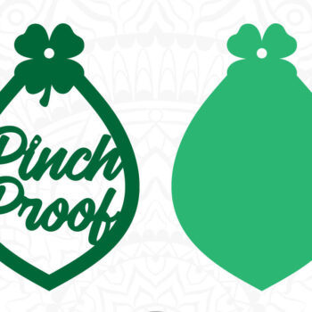 Intra απο ξύλο plywood 3mm-4mm πάχος – Pinch Proof, Σκουλαρίκι, Ημέρα του Αγίου Πατρικίου Δίασταση  5x5 cm INTRAFABR-6922668 - Image 7