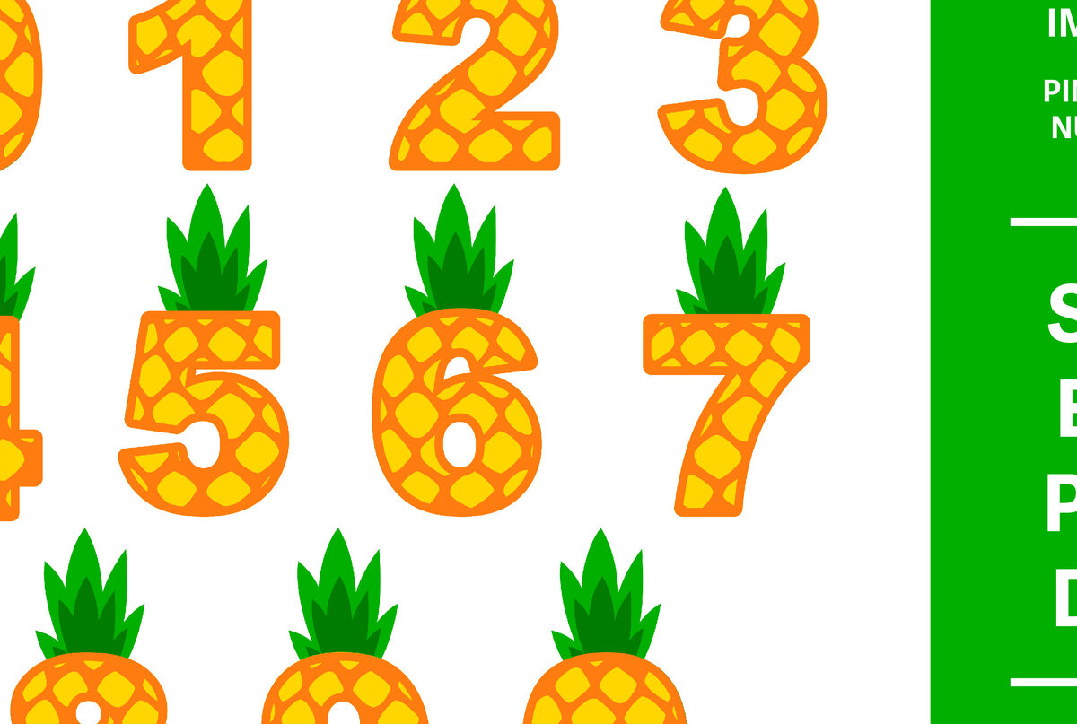 Intra απο ξύλο plywood 3mm-4mm πάχος – Πακέτο με αριθμούς ανανά Δίασταση  20x20 cm INTRAFABR-95843330