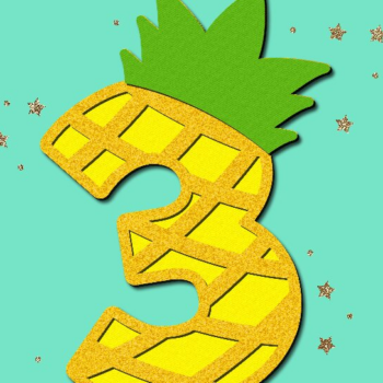 Intra απο ξύλο plywood 3mm-4mm πάχος – Pineapple Numbers 3D Δίασταση  20x20 cm INTRAFABR-108459790 - Image 4