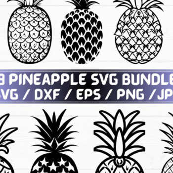 Intra απο ξύλο plywood 3mm-4mm πάχος – Pineapple, DXF, EPS, JPG, PNG Δίασταση  20x20 cm INTRAFABR-115722944 - Image 1