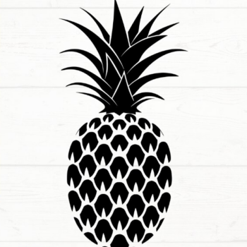 Intra απο ξύλο plywood 3mm-4mm πάχος – Pineapple, DXF, EPS, JPG, PNG Δίασταση  20x20 cm INTRAFABR-115722944 - Image 2