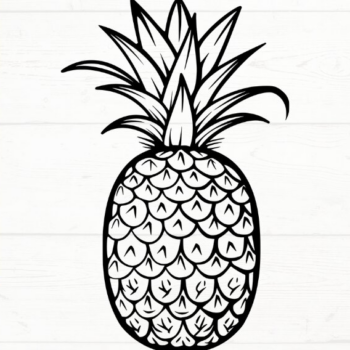 Intra απο ξύλο plywood 3mm-4mm πάχος – Pineapple, DXF, EPS, JPG, PNG Δίασταση  20x20 cm INTRAFABR-115722944 - Image 5