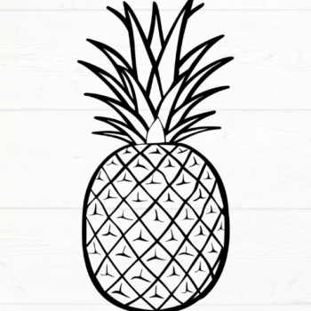 Intra απο ξύλο plywood 3mm-4mm πάχος – Pineapple, DXF, EPS, JPG, PNG Δίασταση  20x20 cm INTRAFABR-115722944 - Image 7