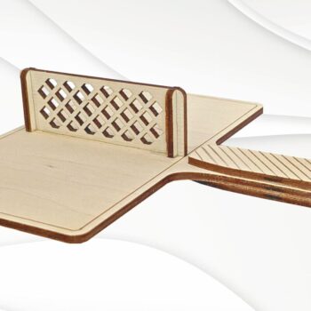 Intra απο ξύλο plywood 3mm-4mm πάχος – Παιχνίδι πινγκ πονγκ για ένα,  κοπής με λέιζερ Δίασταση  20x20 cm INTRAFABR-117931768 - Image 2