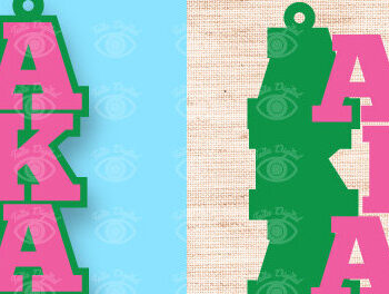 Intra απο ξύλο plywood 3mm-4mm πάχος – Γραφικά σχεδίασης ροζ και πράσινα σκουλαρίκια Δίασταση  5x5 cm INTRAFABR-97628157 - Image 5