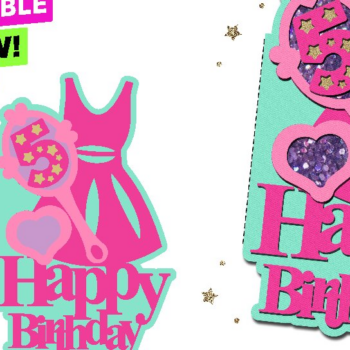 Intra απο ξύλο plywood 3mm-4mm πάχος – Κάρτα ροζ κούκλας 3D Δίασταση  20x20 cm INTRAFABR-108119430 - Image 1