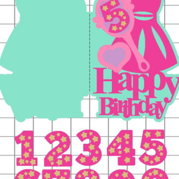 Intra απο ξύλο plywood 3mm-4mm πάχος – Κάρτα ροζ κούκλας 3D Δίασταση  20x20 cm INTRAFABR-108119430 - Image 2