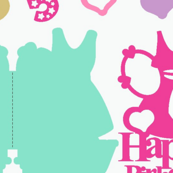 Intra απο ξύλο plywood 3mm-4mm πάχος – Κάρτα ροζ κούκλας 3D Δίασταση  20x20 cm INTRAFABR-108119430 - Image 3