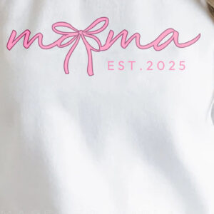 Intra απο ξύλο plywood 3mm-4mm πάχος – Pink Mama Est 2025 Coquette Clipart Δίασταση 20x20 cm INTRAFABR-122203345