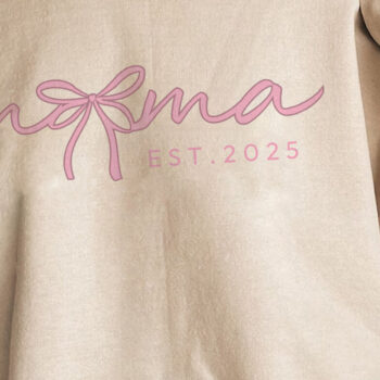 Intra απο ξύλο plywood 3mm-4mm πάχος – Pink Mama Est 2025 Coquette Clipart Δίασταση 20x20 cm INTRAFABR-122203345 - Image 3