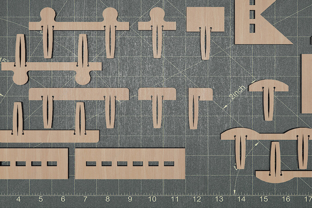Intra απο ξύλο plywood 3mm-4mm πάχος – Καρφίτσες για δίσκους ψίχουλων / Αρχεία κοπής καρφιτσών Δίασταση  20x20 cm INTRAFABR-67862387