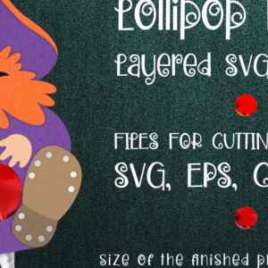 Intra απο ξύλο plywood 3mm-4mm πάχος – Πρότυπο θήκης Pirate Lollipop Δίασταση  20x20 cm INTRAFABR-12555724