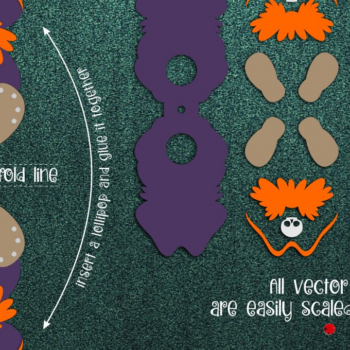 Intra απο ξύλο plywood 3mm-4mm πάχος – Πρότυπο θήκης Pirate Lollipop Δίασταση  20x20 cm INTRAFABR-12555724 - Image 2