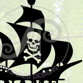 Intra απο ξύλο plywood 3mm-4mm πάχος – Πινακίδα ονόματος πλοίου πειρατικού Δίασταση  20x20 cm INTRAFABR-65165176 - Image 2