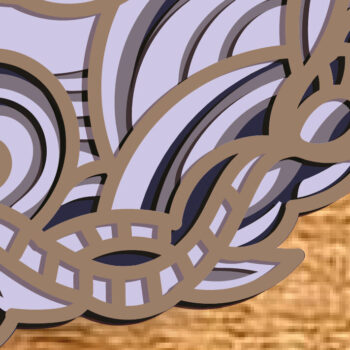 Intra απο ξύλο plywood 3mm-4mm πάχος – Πειρατικό πλοίο με Mandala Sail και Floral Δίασταση 20x20 cm INTRAFABR-78222218 - Image 6
