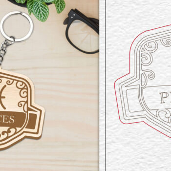 Intra απο ξύλο plywood 3mm-4mm πάχος – Κοπή Laser Μπρελόκ Ιχθύς | Ζώδιο Δίασταση  5x5 cm INTRAFABR-100516267 - Image 1