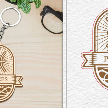 Intra απο ξύλο plywood 3mm-4mm πάχος – Κοπή Laser Μπρελόκ Ιχθύς | Ζώδιο Δίασταση  5x5 cm INTRAFABR-100962660 - Image 1