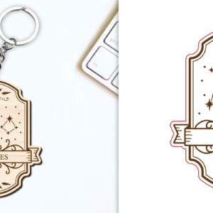 Intra απο ξύλο plywood 3mm-4mm πάχος – Κοπή Laser Μπρελόκ Ιχθύς | Ζώδιο Δίασταση 5x5 cm INTRAFABR-98419900