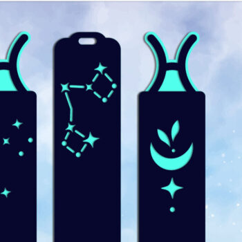 Intra απο ξύλο plywood 3mm-4mm πάχος – Ιχθείς Zodiac σελιδοδείκτες Layered Δίασταση 20x20 cm INTRAFABR-117115820 - Image 1