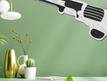 Intra απο ξύλο plywood 3mm-4mm πάχος – Πιστόλι διάνυσμα Δίασταση  20x20 cm INTRAFABR-34514765 - Image 2