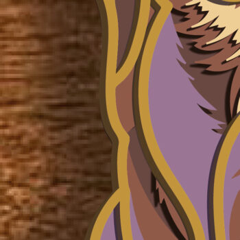 Intra απο ξύλο plywood 3mm-4mm πάχος – Pitbull Multilayered Mandala Δίασταση  20x20 cm INTRAFABR-79938616 - Image 3