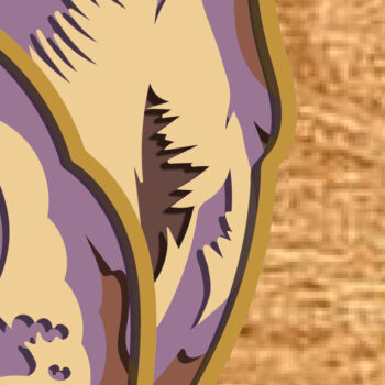 Intra απο ξύλο plywood 3mm-4mm πάχος – Pitbull Multilayered Mandala Δίασταση  20x20 cm INTRAFABR-79938616 - Image 4