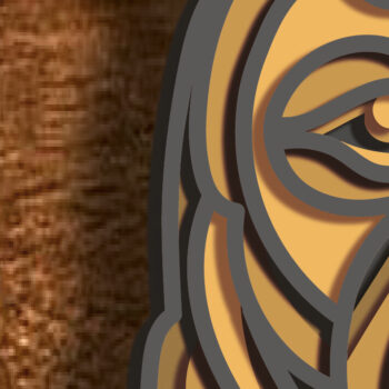 Intra απο ξύλο plywood 3mm-4mm πάχος – Pitbull Multilayered Mandala Δίασταση  20x20 cm INTRAFABR-72691174 - Image 3