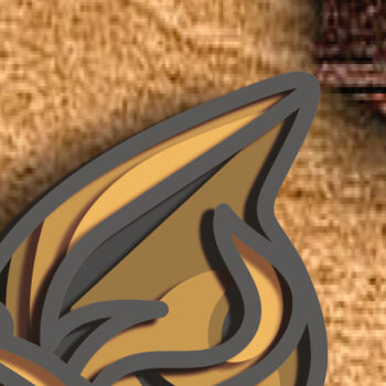 Intra απο ξύλο plywood 3mm-4mm πάχος – Pitbull Multilayered Mandala Δίασταση  20x20 cm INTRAFABR-72691174 - Image 7