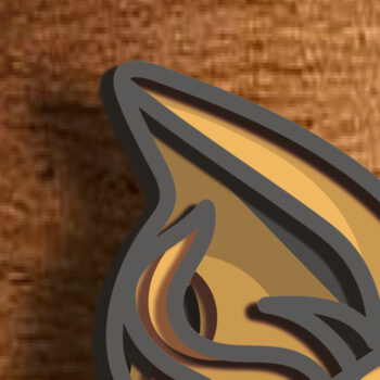 Intra απο ξύλο plywood 3mm-4mm πάχος – Pitbull Multilayered Mandala Δίασταση  20x20 cm INTRAFABR-72691174 - Image 8