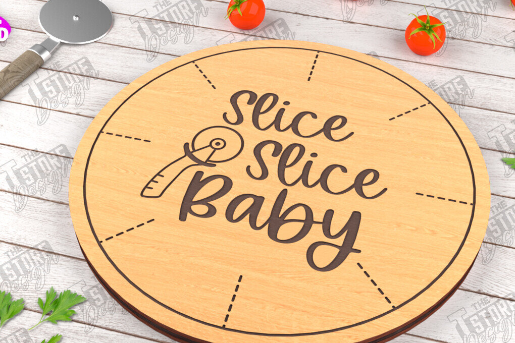 Intra απο ξύλο plywood 3mm-4mm πάχος – Pizza Board | Χαραγμένη σανίδα κοπής Δίασταση  20x20 cm INTRAFABR-115954082