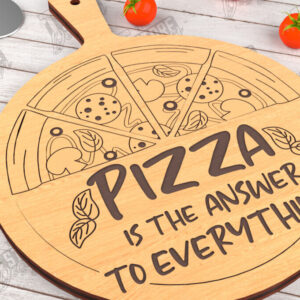 Intra απο ξύλο plywood 3mm-4mm πάχος – Pizza Board | Χαραγμένη σανίδα κοπής Δίασταση  20x20 cm INTRAFABR-115954067