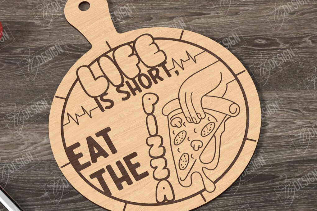 Intra απο ξύλο plywood 3mm-4mm πάχος – Pizza Board| Σανίδα κοπής |CNC Δίασταση  20x20 cm INTRAFABR-121513004