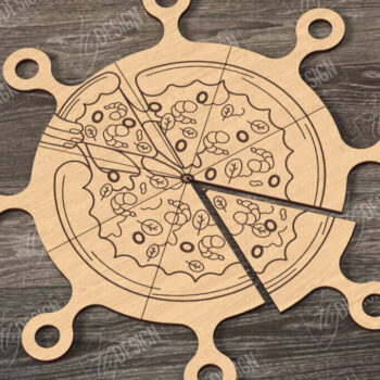 Intra απο ξύλο plywood 3mm-4mm πάχος – Pizza Board| Σανίδα κοπής |CNC Δίασταση  20x20 cm INTRAFABR-121513014 - Image 1