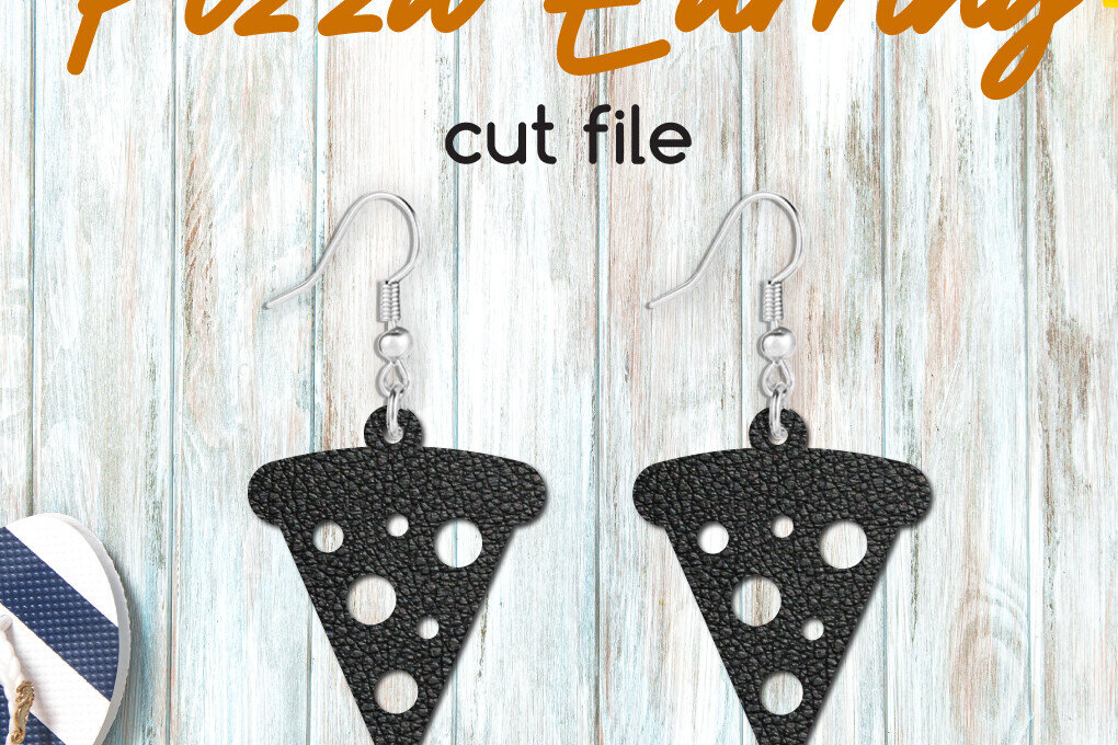 Intra απο ξύλο plywood 3mm-4mm πάχος – Σκουλαρίκι πίτσας, Food Jewelry Δίασταση  5x5 cm INTRAFABR-117234978