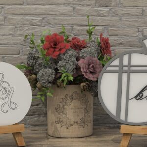 Intra απο ξύλο plywood 3mm-4mm πάχος – Καρό & λουλουδάτη κολοκύθα για καβαλέτο Δίασταση  20x20 cm INTRAFABR-39419789