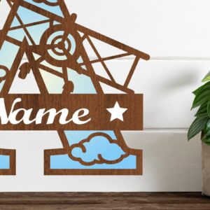 Intra απο ξύλο plywood 3mm-4mm πάχος – Αεροπλάνο κεφαλαίο μονόγραμμα Επιστολή ένα Cut Δίασταση  20x20 cm INTRAFABR-74294337