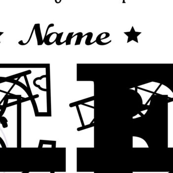 Intra απο ξύλο plywood 3mm-4mm πάχος – Αεροπλάνο κεφαλαίο μονόγραμμα Γράμμα E Αποκοπή Δίασταση 20x20 cm INTRAFABR-74294419 - Image 2