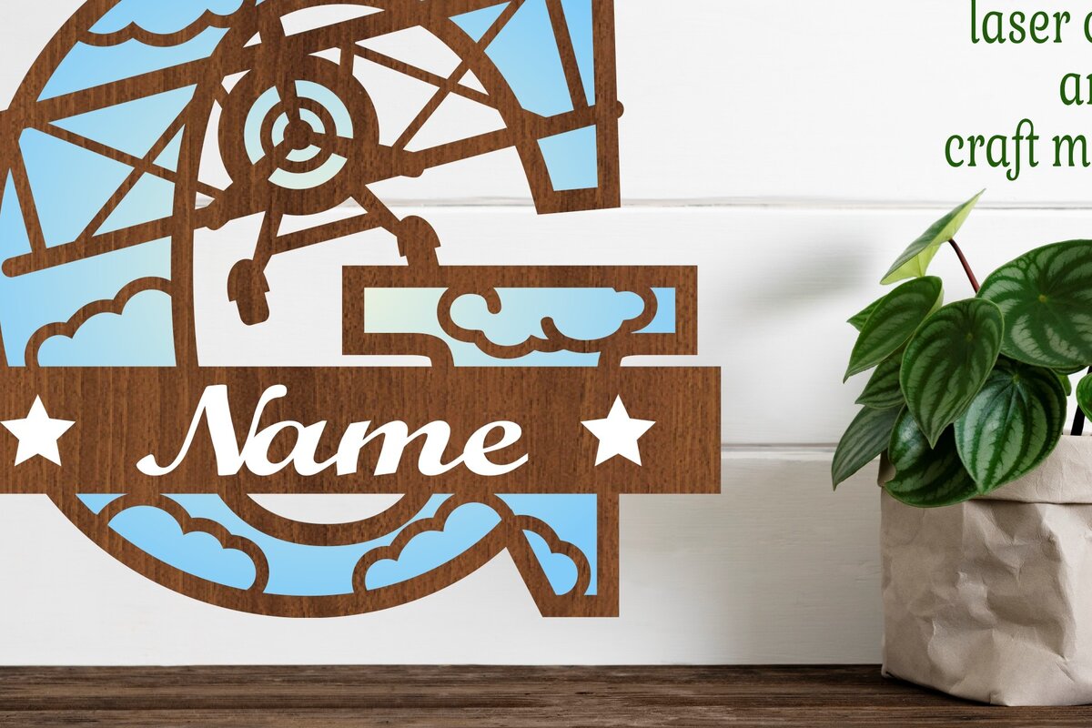 Intra απο ξύλο plywood 3mm-4mm πάχος – Επίπεδο κεφαλαίο μονόγραμμα Γράμμα G Αποκοπή Δίασταση  20x20 cm INTRAFABR-74294455