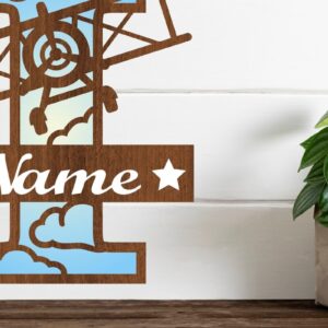 Intra απο ξύλο plywood 3mm-4mm πάχος – Αεροπλάνο κεφαλαίο μονόγραμμα Γράμμα I Αποκοπή Δίασταση  20x20 cm INTRAFABR-74294530