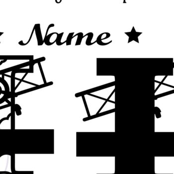 Intra απο ξύλο plywood 3mm-4mm πάχος – Αεροπλάνο κεφαλαίο μονόγραμμα Γράμμα I Αποκοπή Δίασταση 20x20 cm INTRAFABR-74294530 - Image 2