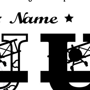 Intra απο ξύλο plywood 3mm-4mm πάχος – Αεροπλάνο κεφαλαίο μονόγραμμα Γράμμα U Cut Δίασταση  20x20 cm INTRAFABR-74294849 - Image 2