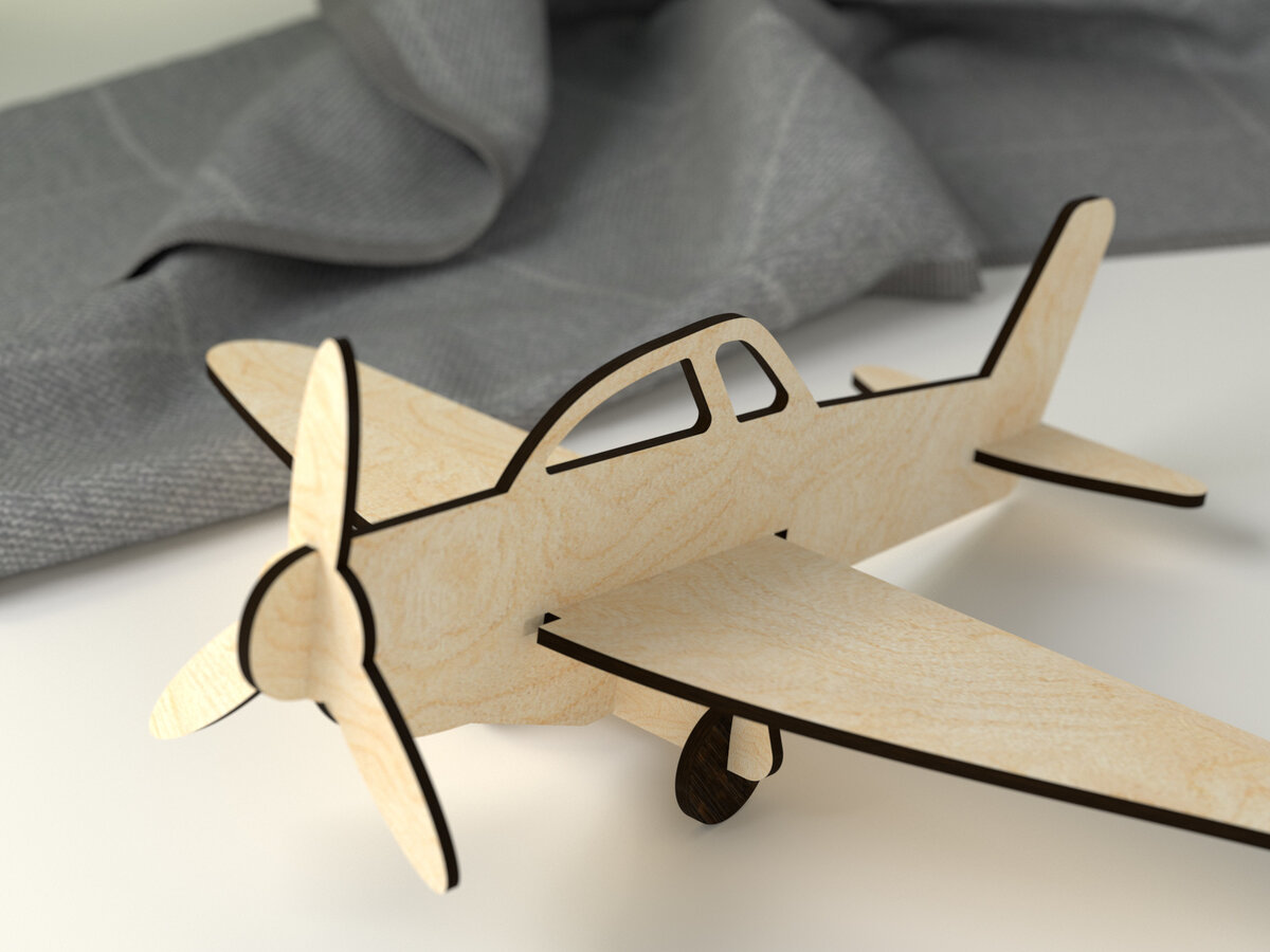 Intra απο ξύλο plywood 3mm-4mm πάχος – Παζλ αεροπλάνο Δίασταση  20x20 cm INTRAFABR-27336138