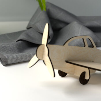 Intra απο ξύλο plywood 3mm-4mm πάχος – Παζλ αεροπλάνο Δίασταση  20x20 cm INTRAFABR-27336138 - Image 3