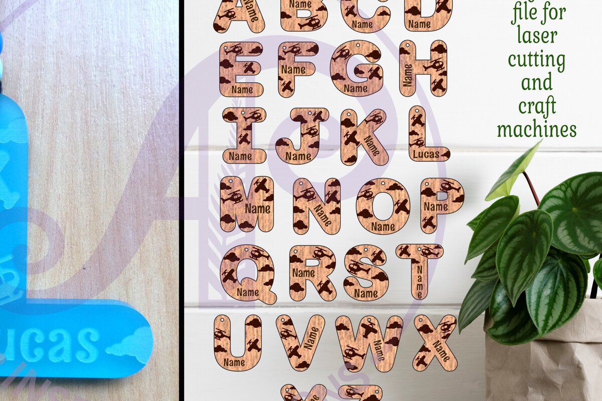 Intra απο ξύλο plywood 3mm-4mm πάχος – Μπρελόκ με θέμα το αεροπλάνο Δίασταση  5x5 cm INTRAFABR-95479516